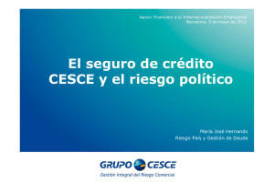 El seguro de crédito CESCE y el riesgo político