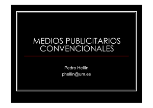 MEDIOS PUBLICITARIOS CONVENCIONALES