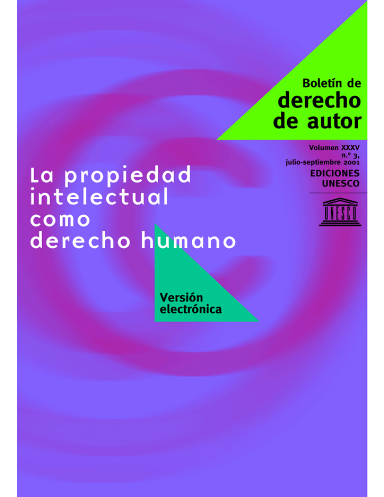 La Propiedad Intelectual Como Derecho Humano Unesdoc 5288