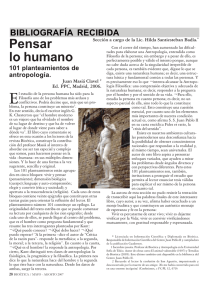 Pensar lo humano - Centro de Bioética "Juan Pablo II".