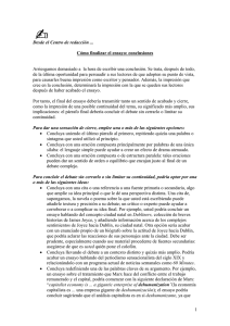 Cómo finalizar el ensayo: conclusiones