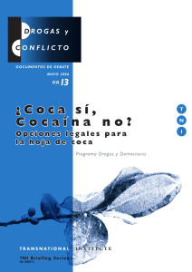 ¿Coca sí, Cocaína no? - Transnational Institute