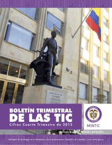Cifras Cuarto Trimestre de 2015 - Colombia TIC