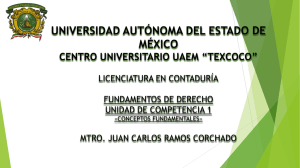 D E R E C H O - Universidad Autónoma del Estado de México