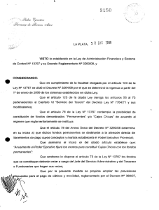Decreto Nº 3150/09 - Tesorería General de la Provincia de Buenos