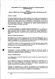 reglamento de la asamblea nacional de beneficiarios inversionistas