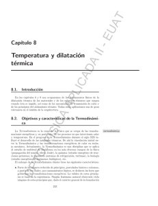 Temperatura y dilatación térmica