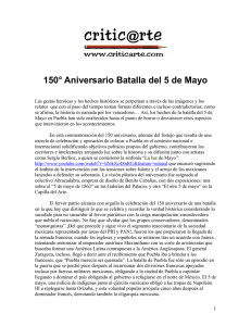 150° Aniversario Batalla del 5 de Mayo