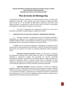 Plan de Acción de Montego Bay - Ministerio de Relaciones