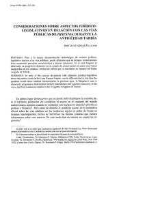 consideraciones sobre aspectos jurídico legislativos en relación con