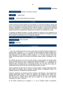 05/03/2009 Dirección de Revisión y Doctrina Adjetiva Penal Vicios