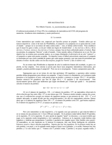 ser matematico - Dept. de Matemáticas UPRH