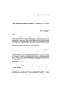 Performance informed budgeting in U.S. State governments
