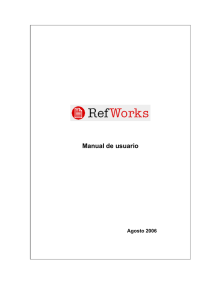 Manual de uso de RefWorks