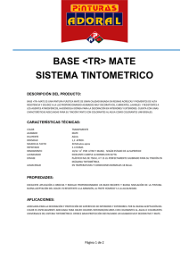 BASE TR> MATE SISTEMA TINTOMETRICO