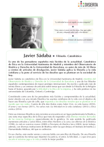 Javier Sádaba Filósofo. Catedrático