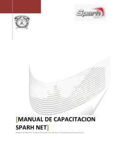 [MANUAL DE CAPACITACION SPARH NET]