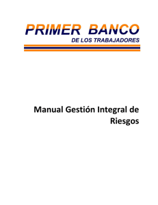 Manual Gestión Integral de Riesgos