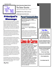 Newsletter Sept 2016 Spanish