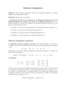 Matrices triangulares - Apuntes y ejercicios de matemáticas, Egor