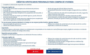 crédiïos hipotecarios personales para compra de vivienda