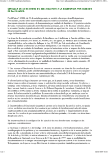 Circular 15-1-2001 Excedenc