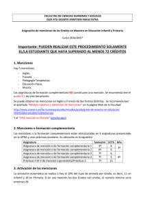 Información sobre las menciones - Universidad Pública de Navarra