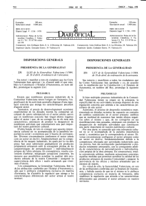 LLEI de la Generalitat Valenciana 1/1984, de 18 d`abril, d`ordenació