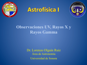 Observaciones UV, Rayos X y Rayos Gamma