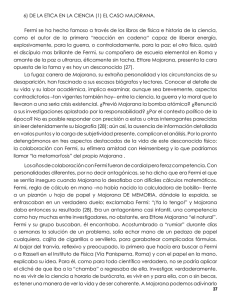6) DE LA ETICA EN LA CIENCIA (1) EL CASO MAJORANA. Fermi