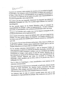 Tenemos un consenso, todos estamos de ac`uerdo en la necesidad