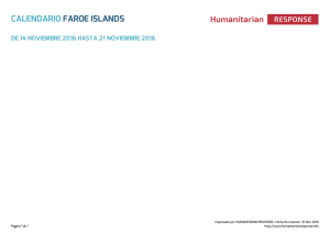 Calendario Faroe Islands | HumanitarianResponse