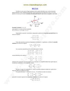 RECTAS ( ) ( ) ( )3 )0
