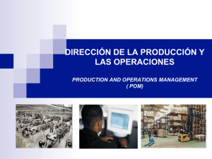 dirección de la producción y las operaciones