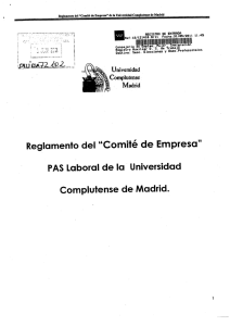 Reglamento del “Comité de Empresa