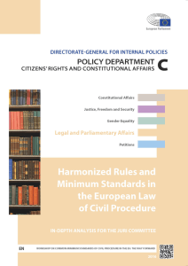 Harmonized Rules and Minimum Standards in the European Law of