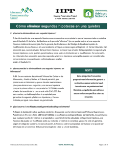 Usar la Bancarrota Para Eliminar las Segundas Hipotecas