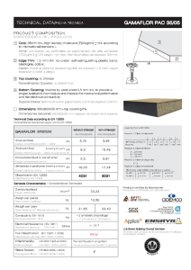 Page 1 TECHINICAL DATA/FICHA TÉCNICA GAMAFLOR PAC 35