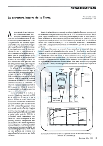 La estructura interna de la Tierra