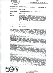 Page 1 S3 900 GOBERNACIÓN DE ANTIOQUIA CONTRATO Nro