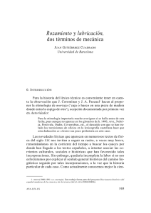 28. Rozamiento y lubricación, dos términos de mecánica, por Juan