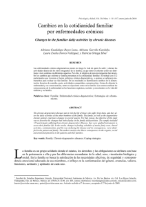 Cambios en la cotidianidad familiar por enfermedades crónicas