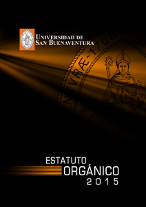 Estatuto Orgánico - Universidad de San Buenaventura