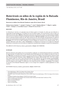 Rotavirosis en niños de la región de la Baixada