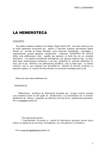LA HEMEROTECA - Bibliotecas Universidad de Salamanca