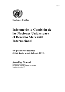 Report of the United Nations Commission on International Trade