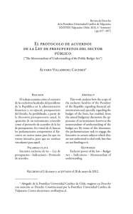 El protocolo de acuerdos de la Ley de presupuestos del sector público