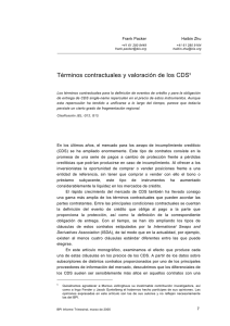 Términos contractuales y valoración de los CDS (resumen)