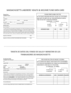 data card in spanish.pub - Massachusetts Laborers Benefit Funds