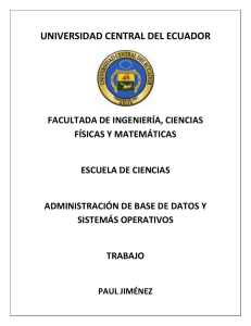 Administración de Base de Datos